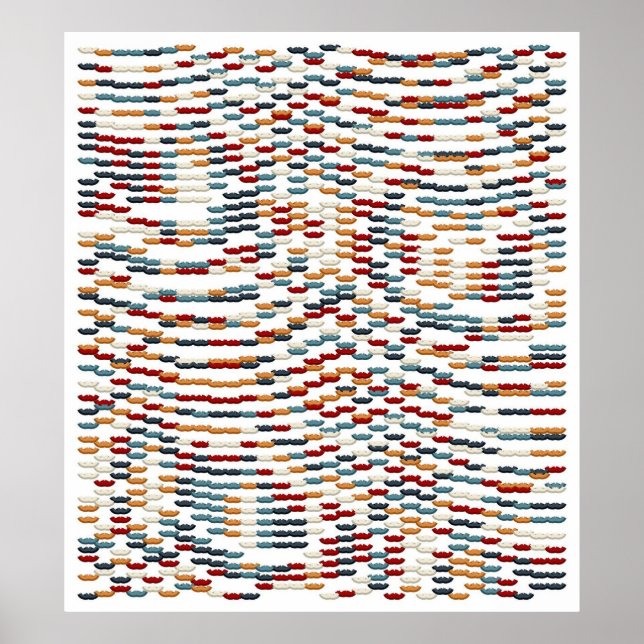 Muster der Polynomfunktion  Poster (Vorne)
