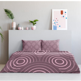 Muster der rosa geometrischen Kreise Kissenbezug