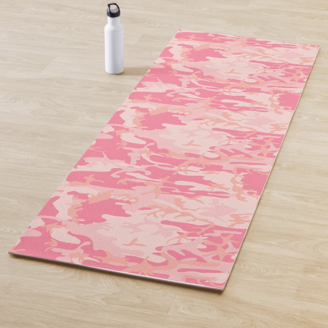 Muster der rosa militärischen Camouflage Yogamatte (Beispiel)