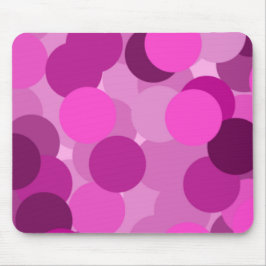 Muster der rosa Overlapping Circles Mousepad