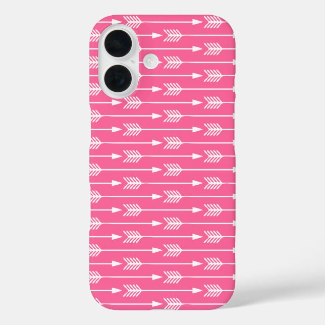Muster der rosa Pfeiltasten Case-Mate iPhone Hülle (Rückseite)