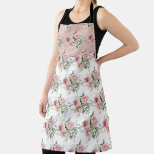 Muster der rosa Rose Schürze