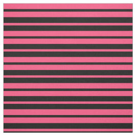 Muster der rosa schwarzen Streifen Stoff