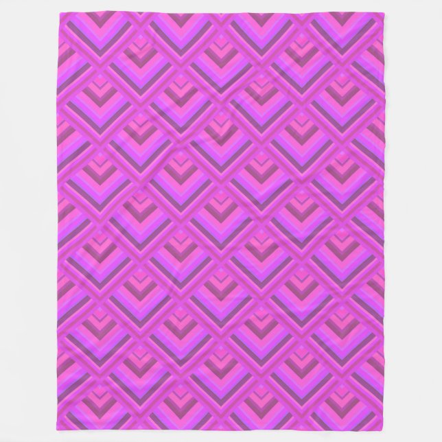 Muster der rosa Streifen Fleecedecke (Vorderseite)