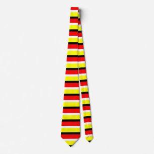 Muster der roten gelben Streifen Krawatte