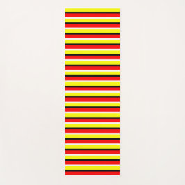 Muster der roten gelben Streifen Yogamatte