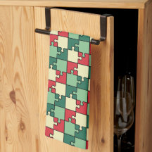 Muster der roten geometrischen Puzzleteile