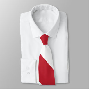 Muster der roten weißen Diagonalstreifen Krawatte