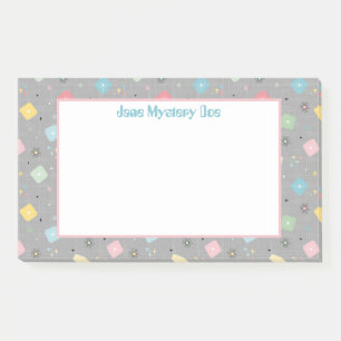 Muster der rückwärts gerichteten Atomsprengköpfe Post-it Klebezettel