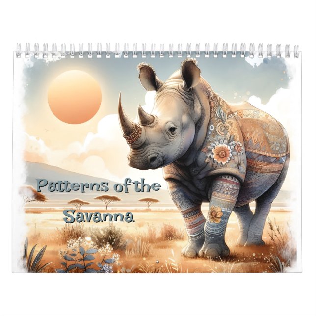 Muster der Savanna Grasslands Kalender (Titelbild)