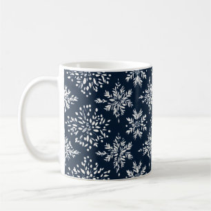 Muster der Schneeflocken Kaffeetasse