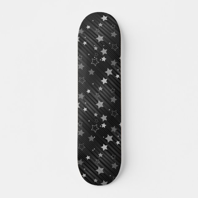 Muster der schwarzen Sterne Skateboard (Vorne)