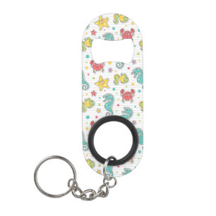 Muster der Seegeschöpfe Mini Flaschenöffner