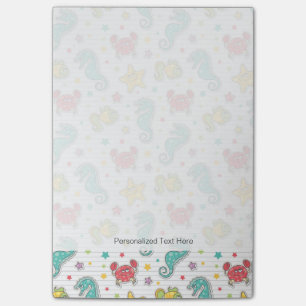 Muster der Seegeschöpfe Post-it Klebezettel