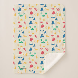 Muster der Silhouette für Super-Pets & Justice Lea Sherpadecke