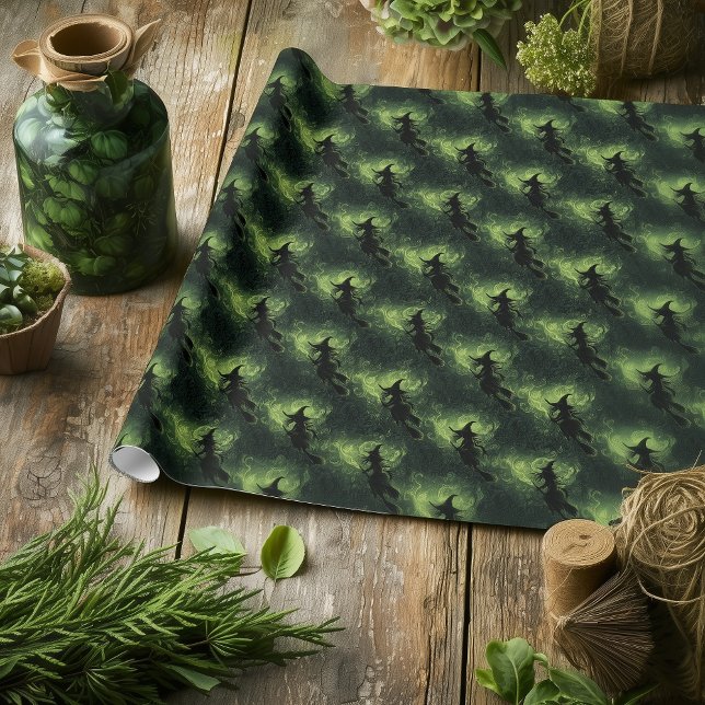 Muster der Silhouette "Wicked Hexe" Geschenkpapier (Von Creator hochgeladen)