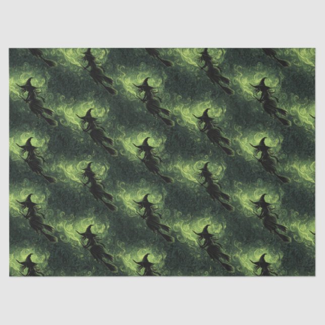 Muster der Silhouette "Wicked Hexe" Seidenpapier (Vorderseite)