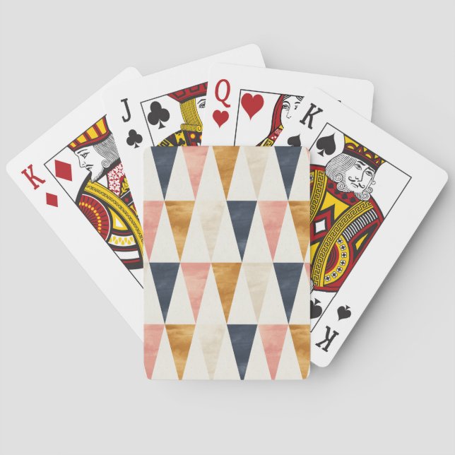 Muster der skandinavischen Marine Spielkarten (Rückseite)