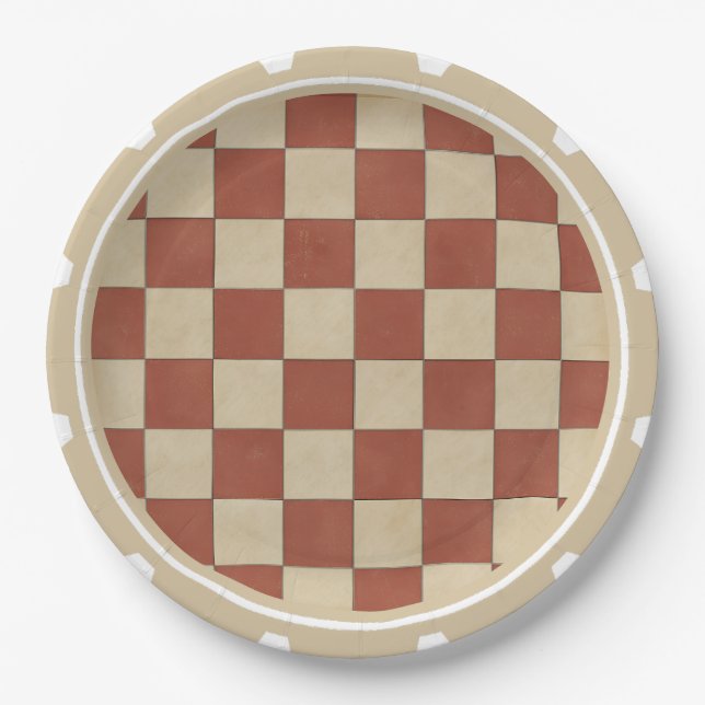 Muster der Tafel Pappteller (Vorderseite)
