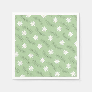 Muster der tropischen Blume der Vintagen Ebene Serviette