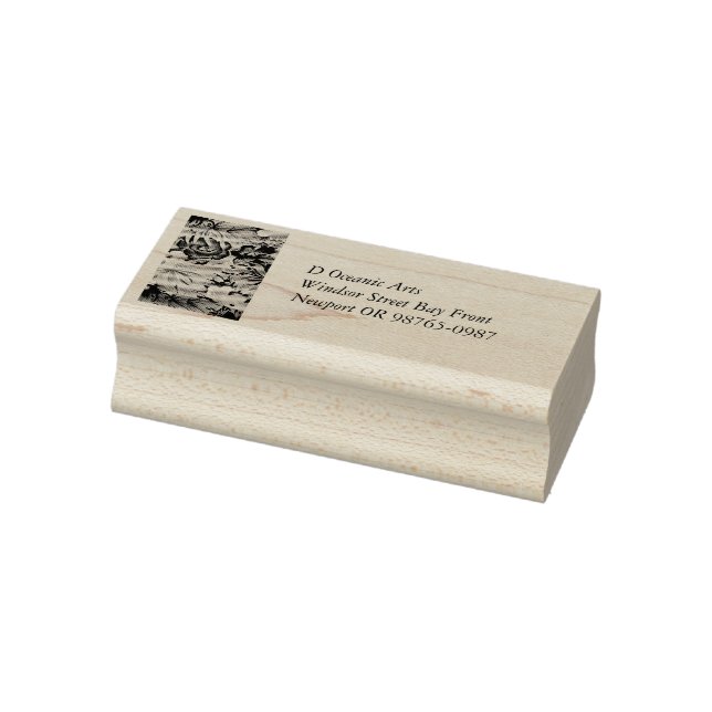 Muster der tropischen Blume in sanften Farben Gummistempel (Stempel)