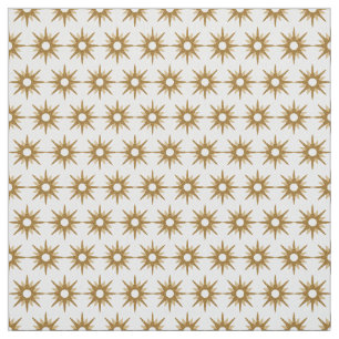 Muster der Vintag geometrischen Gold-Sternexplosio Stoff