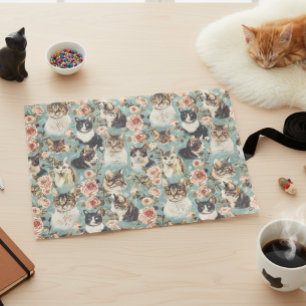 Muster der Vintagen Blume Seidenpapier