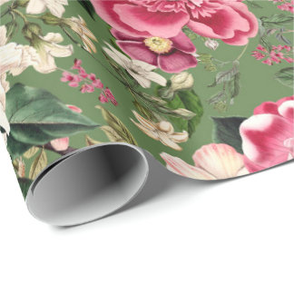 Muster der Vintagen botanischen Blume Geschenkpapier