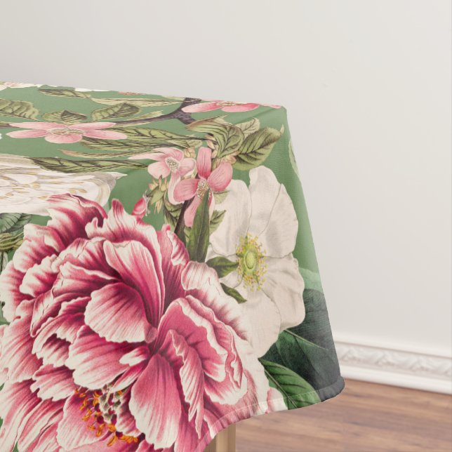 Muster der Vintagen botanischen Blume Tischdecke (Beispiel)