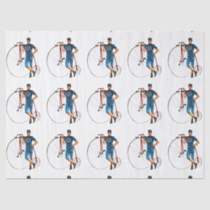 Muster der Vintagen Fahrradmeisterschaft Seidenpapier