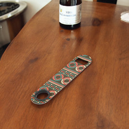 Muster der Vintagen geometrischen Form Speed Flaschenöffner