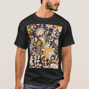 Muster der Vintagen Provence mit mehrfarbigem Flor T-Shirt