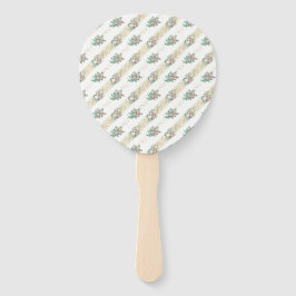 Muster der Vintagen Rose - Handlüfter Fächer