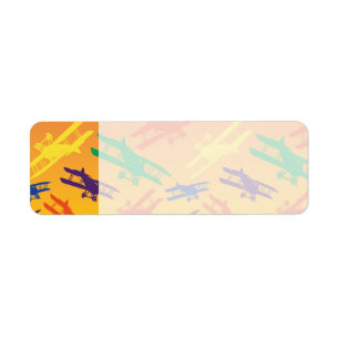 Muster der Vintagen zweistufigen Flugzeugmuster