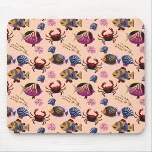 Muster der Wassertiere Meeresunterwasser 10 Mousepad