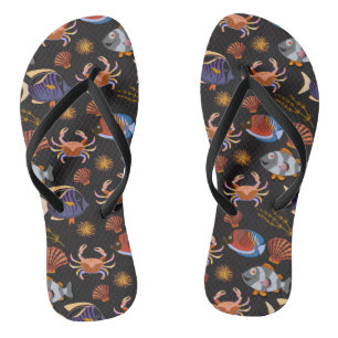Muster der Wassertiere   Meeresunterwasser 11 Flip Flops
