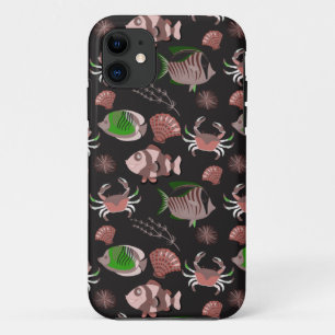 Muster der Wassertiere Meeresunterwasser 12 Case-Mate iPhone Hülle
