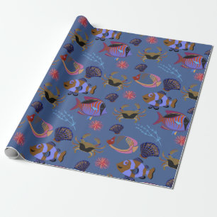 Muster der Wassertiere   Meeresunterwasser 13 Geschenkpapier