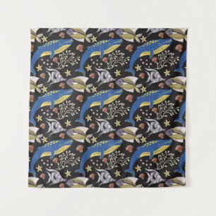 Muster der Wassertiere   Meeresunterwasser 17 Wandteppich