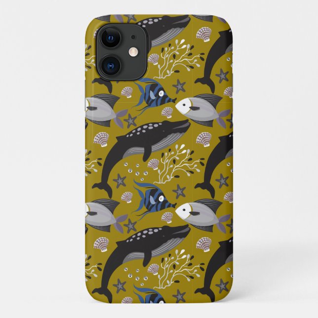 Muster der Wassertiere | Meeresunterwasser 18 Case-Mate iPhone Hülle (Rückseite)