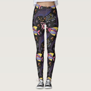 Muster der Wassertiere Meeresunterwasser 21 Leggings