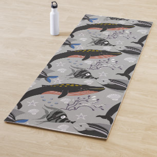 Muster der Wassertiere Meeresunterwasser 23 Yogamatte