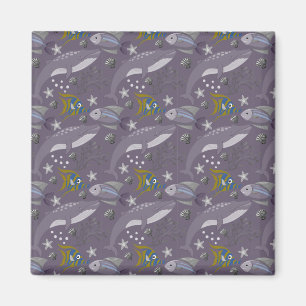 Muster der Wassertiere Meeresunterwasser 24 Magnet