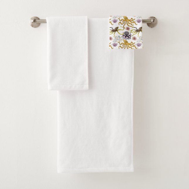Muster der Wassertiere | Meeresunterwasser 26 Badhandtuch Set (Insitu)