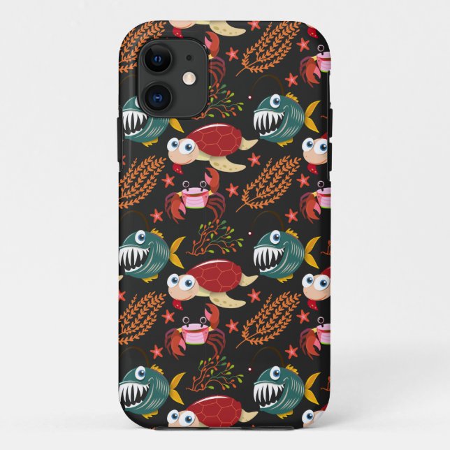 Muster der Wassertiere | Meeresunterwasser 30 Case-Mate iPhone Hülle (Rückseite)