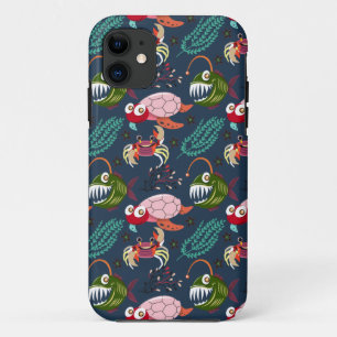 Muster der Wassertiere Meeresunterwasser 34 Case-Mate iPhone Hülle