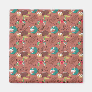 Muster der Wassertiere   Meeresunterwasser 35 Magnet