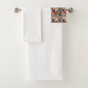 Muster der Wassertiere Meeresunterwasser 41 Badhandtuch Set