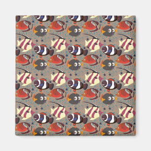 Muster der Wassertiere Meeresunterwasser 41 Magnet