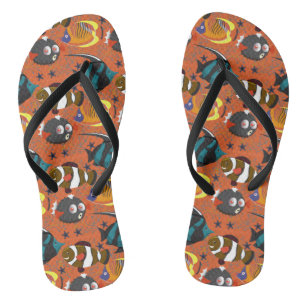 Muster der Wassertiere Meeresunterwasser 42 Flip Flops